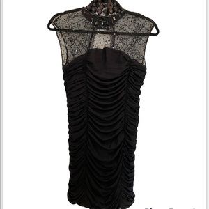 Mini black woman dress